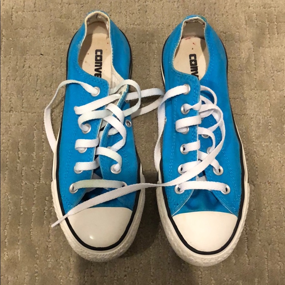 VGUC Turquoise Blue Converse Men 5 Womens 7